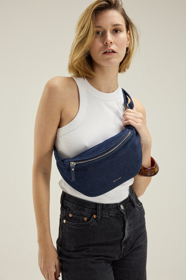 Nat & Nin Mini Sacs Et Pochettes Tracy Denim Denim Brut