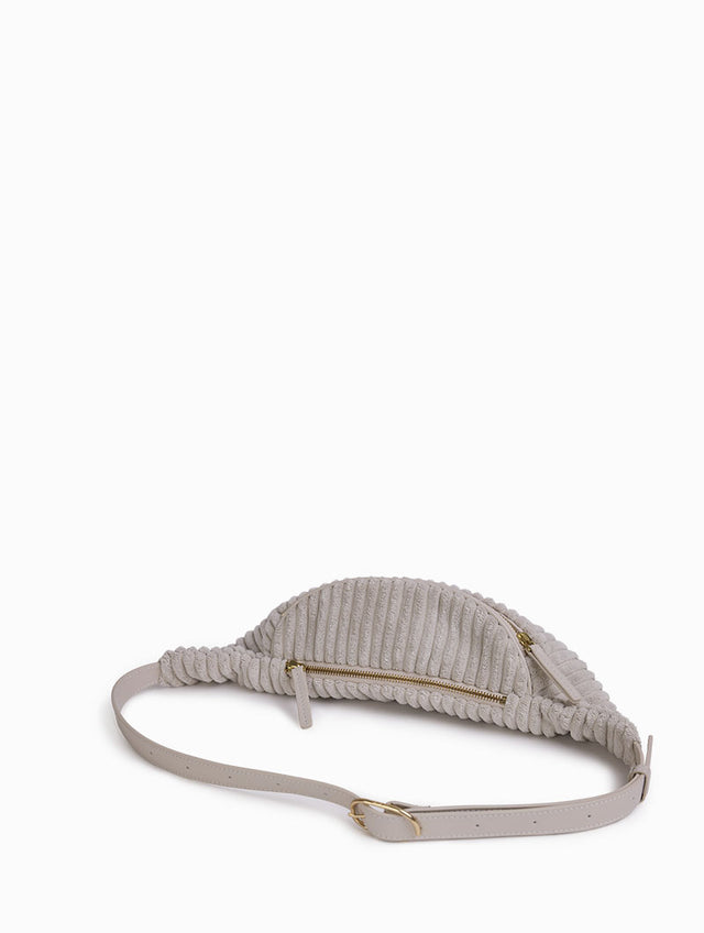 Nat & Nin Mini Sacs Et Pochettes Tracy - Nat & Nin X Bobochic Velours Côtelé Beige