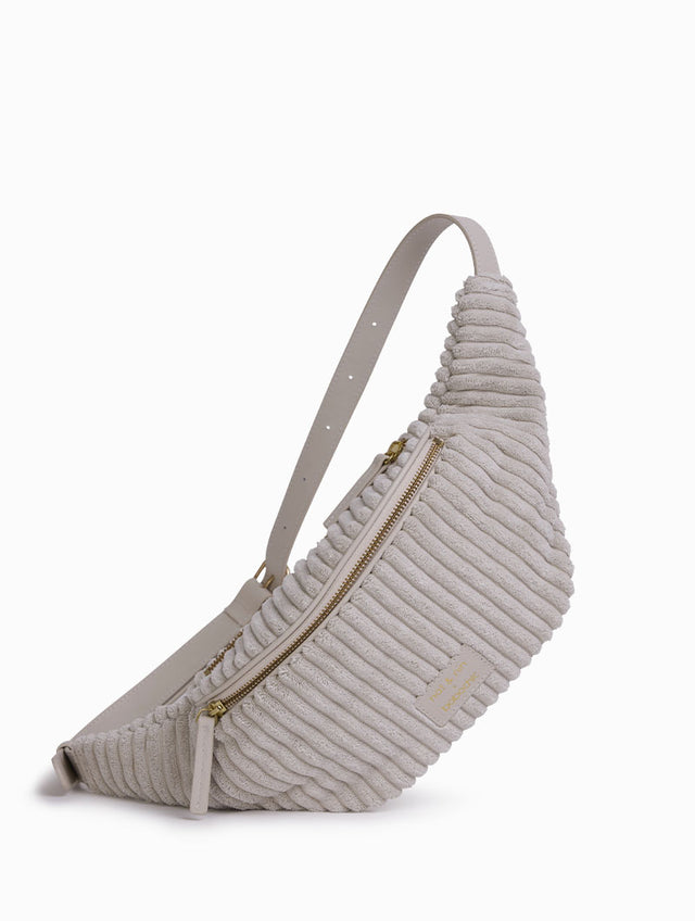 Nat & Nin Mini Sacs Et Pochettes Tracy - Nat & Nin X Bobochic Velours Côtelé Beige