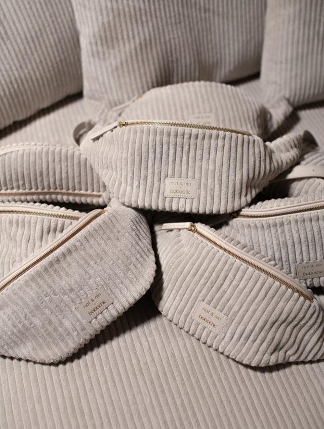 Nat & Nin Mini sacs et pochettes Tracy - nat & nin x Bobochic Velours côtelé beige