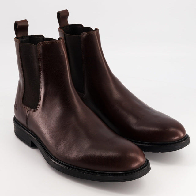 National Standard Boots / Bottines Chelsea En Cuir Nappa Marron