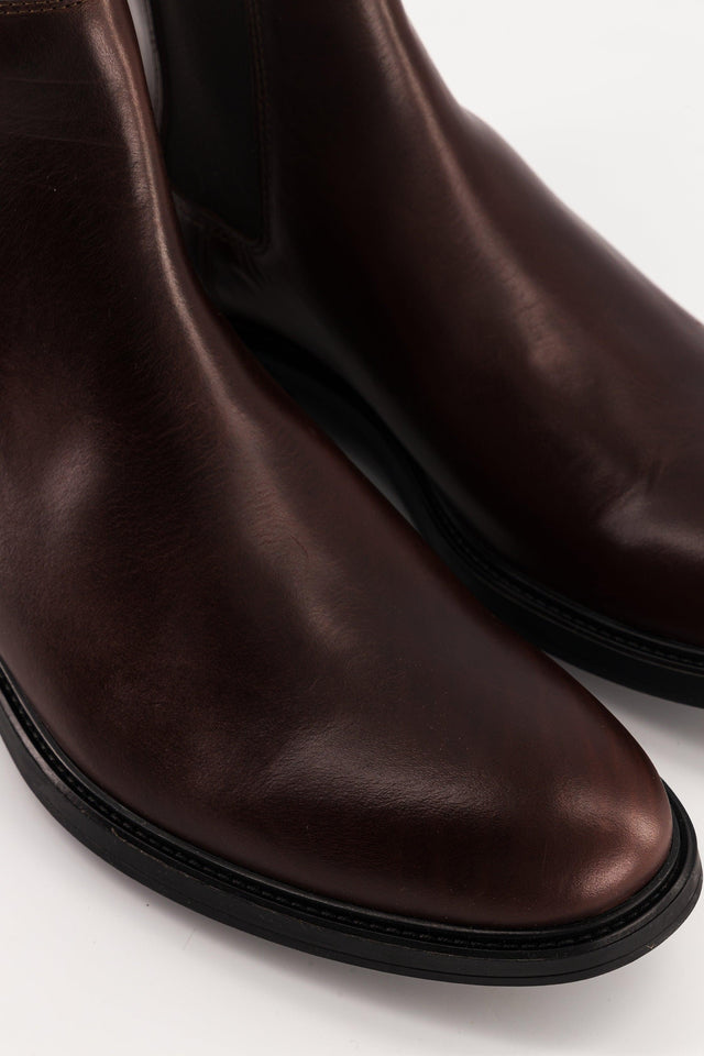 National Standard Boots / Bottines Chelsea En Cuir Nappa Marron