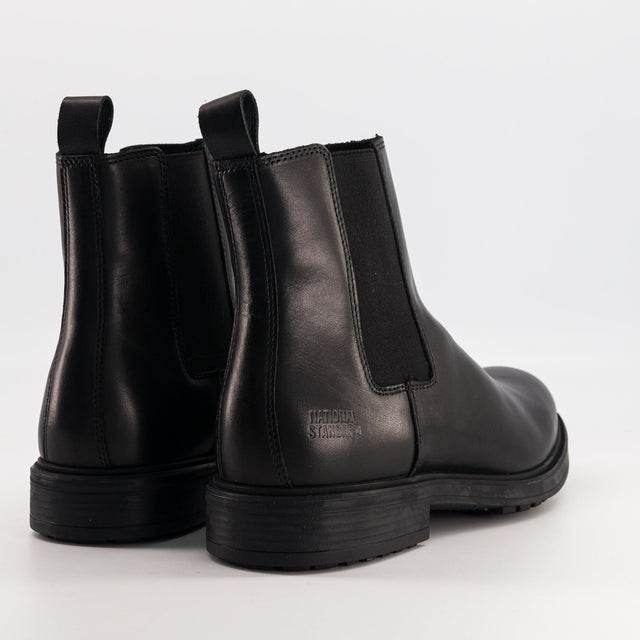 National Standard Bottines / Boots Chelsea En Cuir Nappa Noir
