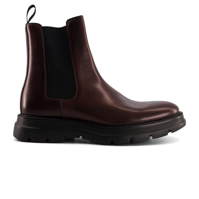 national standard Bottines / Botts Chelsea en cuir nappa marron