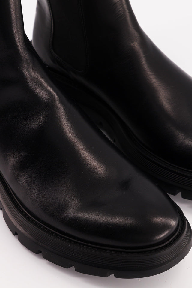 National Standard Bottines Chelsea En Cuir Nappa Noir