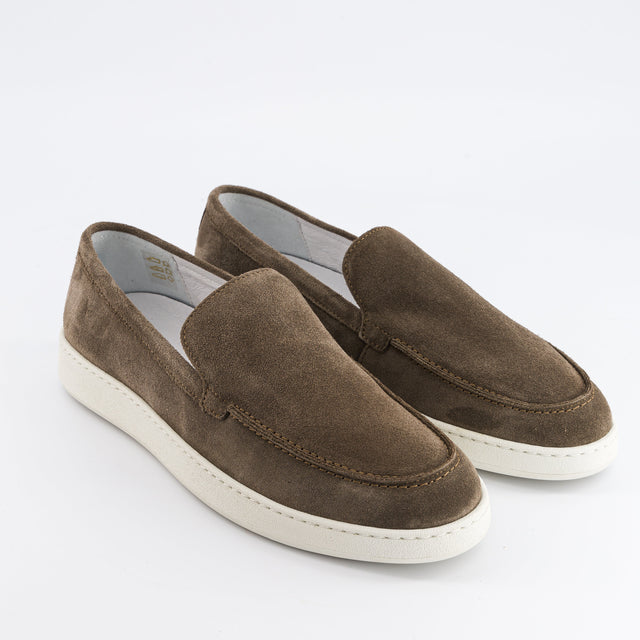 National Standard Loafers Cuir Veau Velours Marron Pour Homme