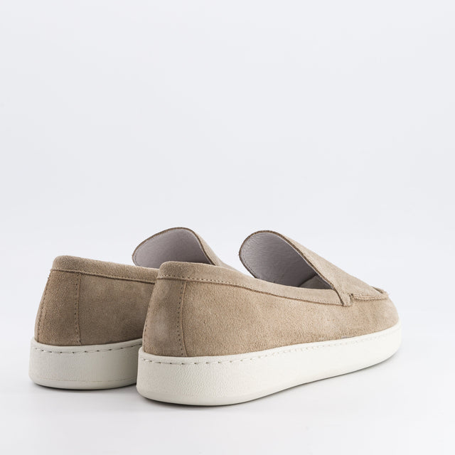 National Standard Loafers En Cuir Veau Velours Beige Pour Homme