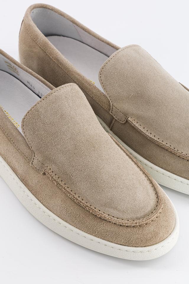 National Standard Loafers En Cuir Veau Velours Beige Pour Homme