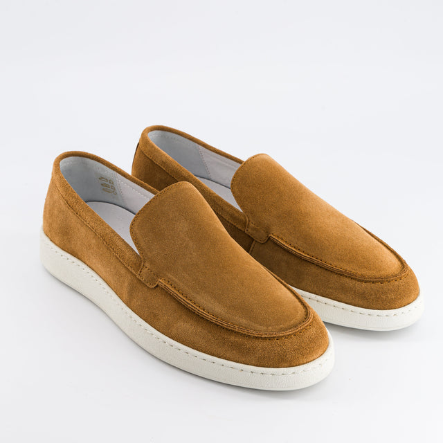 National Standard Loafers En Cuir Veau Velours Marron Pour Homme
