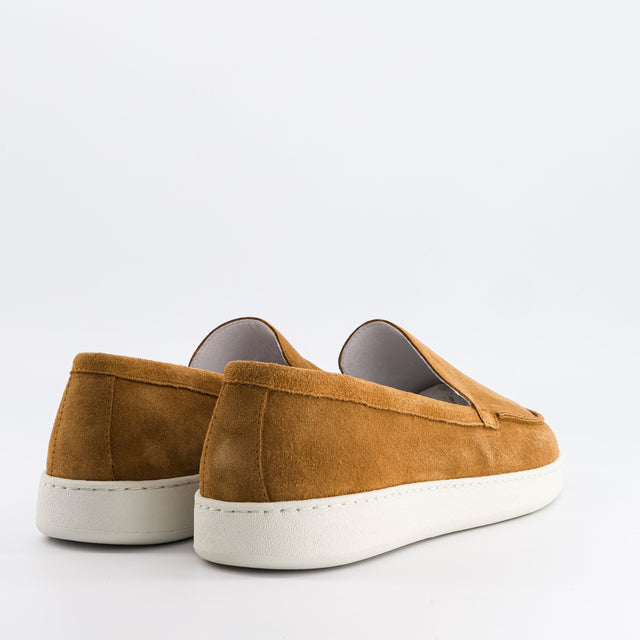 National Standard Loafers En Cuir Veau Velours Marron Pour Homme