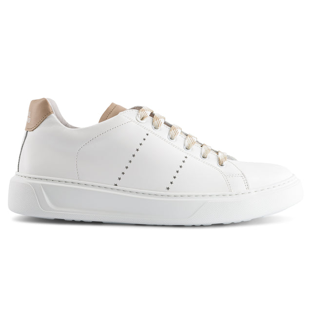 national standard Sneakers basses cuir nappa blanc et beige national standard Sneakers basses cuir nappa blanc et beige