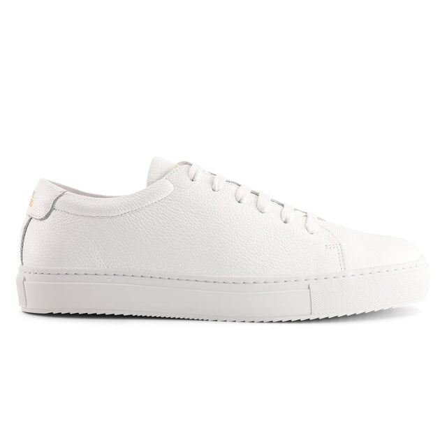 national standard Sneakers basses en cuir blanc grainé