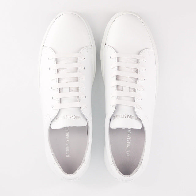 National Standard Sneakers Basses En Cuir Blanche Pour Homme