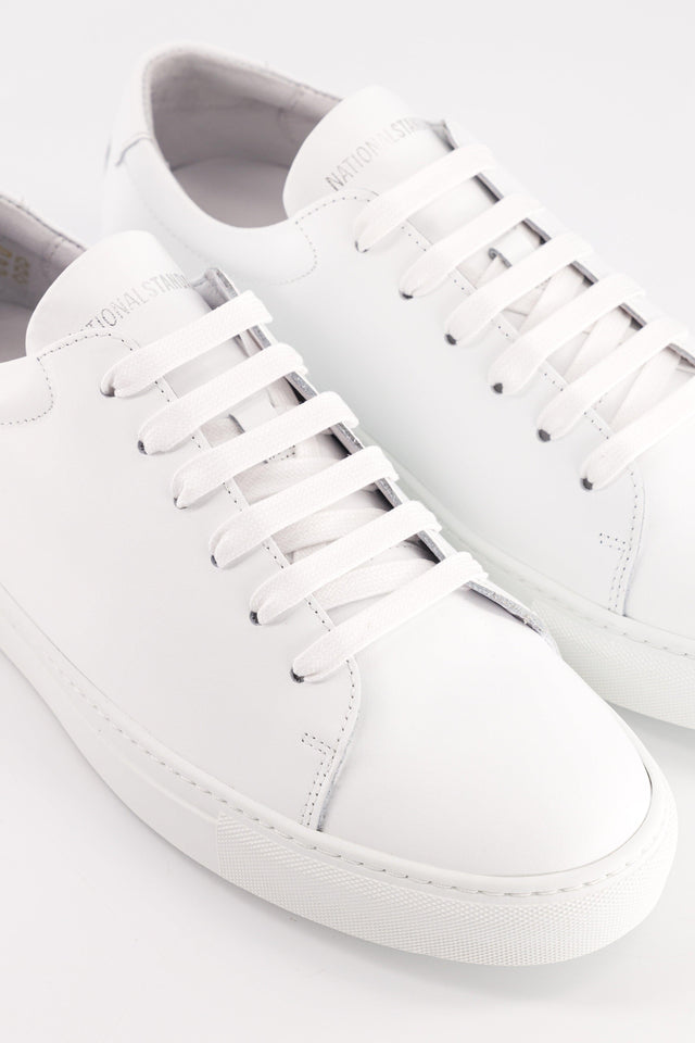 National Standard Sneakers Basses En Cuir Blanche Pour Homme