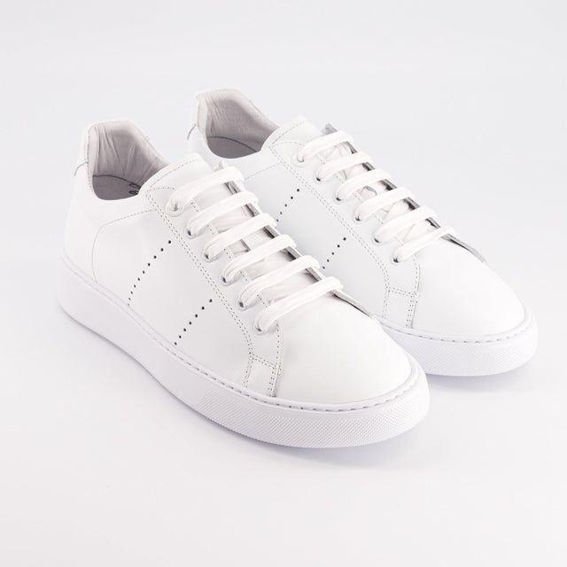 National Standard Sneakers Basses En Cuir Nappa Blanc