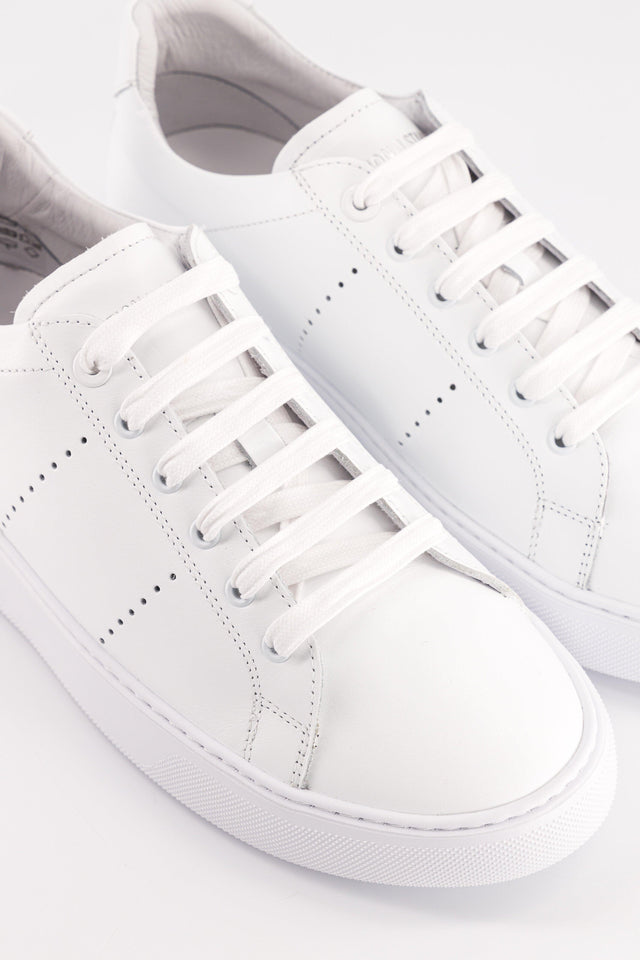 National Standard Sneakers Basses En Cuir Nappa Blanc
