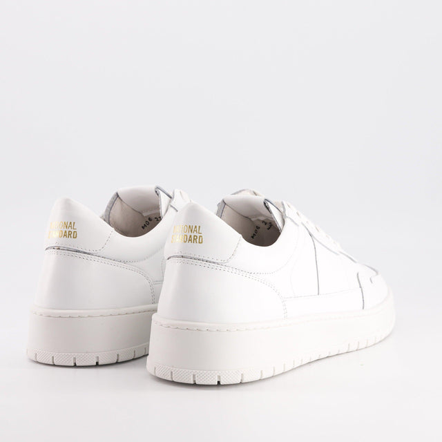 National Standard Sneakers Basses En Cuir Nappa Blanc Pour Homme