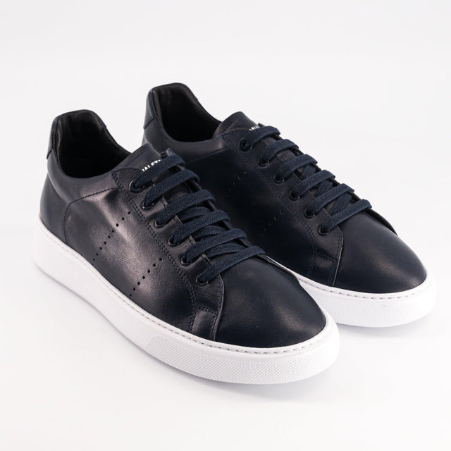 National Standard Sneakers Basses En Cuir Nappa Bleu Marine