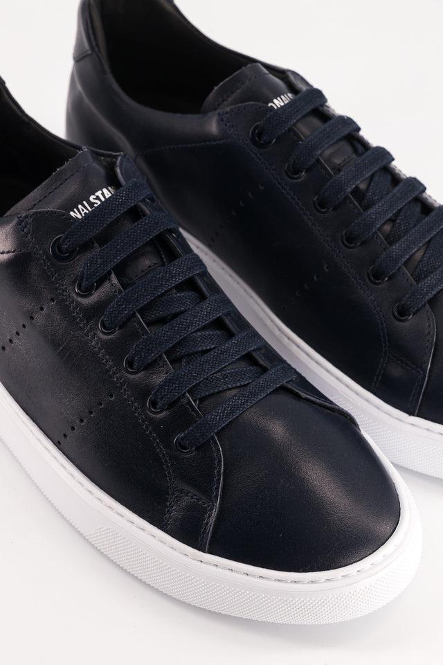 National Standard Sneakers Basses En Cuir Nappa Bleu Marine