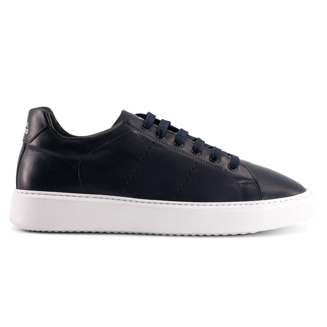 national standard Sneakers basses en cuir nappa bleu marine