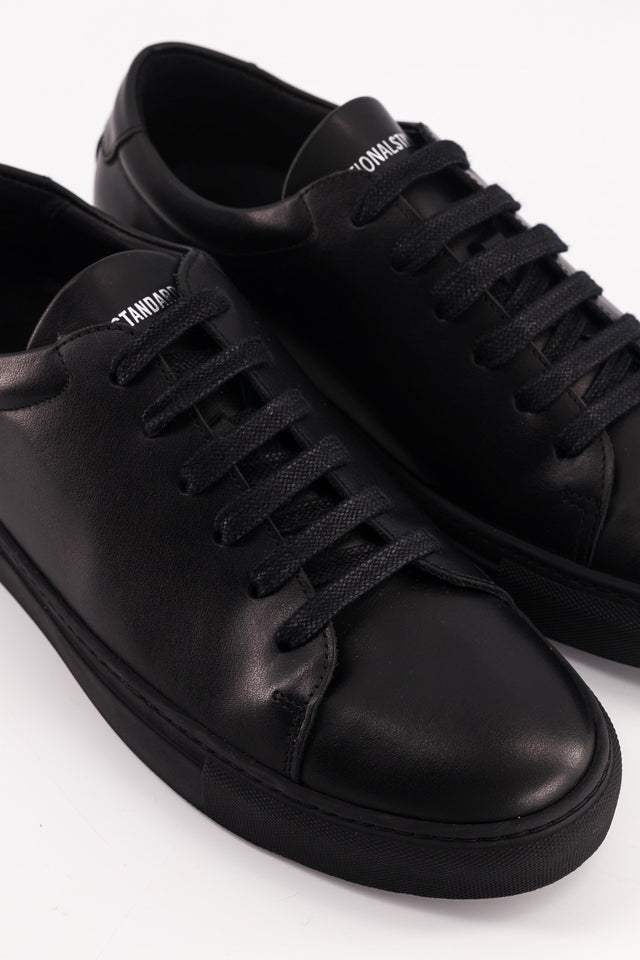 National Standard Sneakers Basses En Cuir Noir Pour Homme