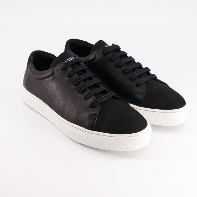 National Standard Sneakers Basses En Cuir Noir Pour Homme