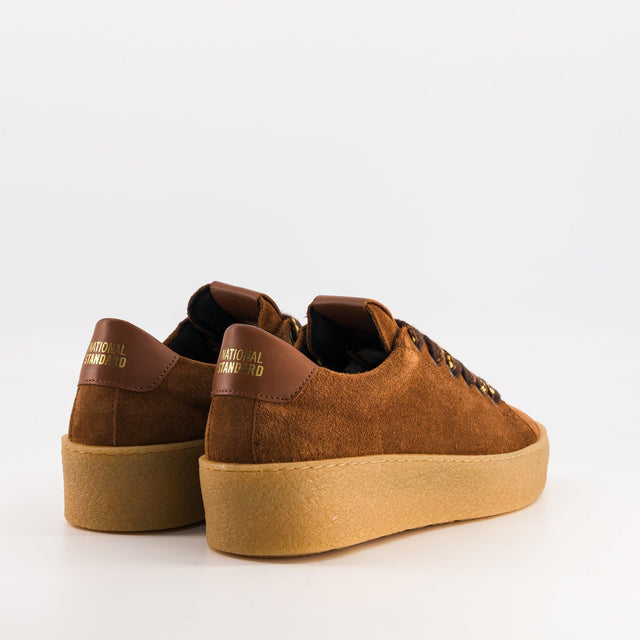 National Standard Sneakers Basses En Cuir Veau Velours Marron