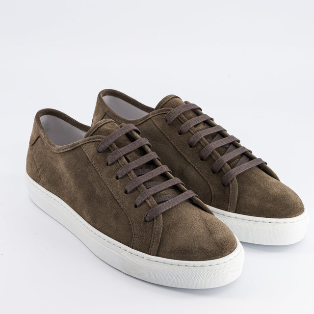 National Standard Sneakers Basses En Cuir Veau Velours Marron