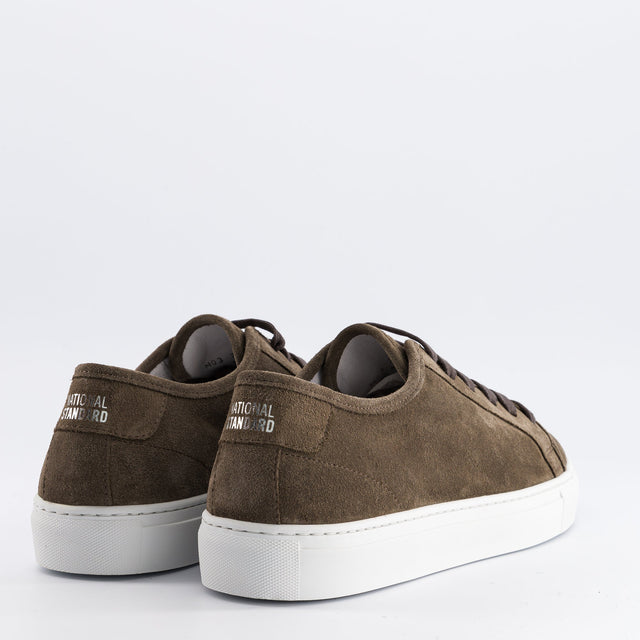National Standard Sneakers Basses En Cuir Veau Velours Marron