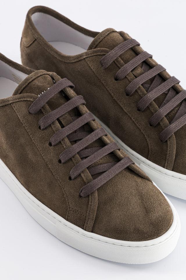 National Standard Sneakers Basses En Cuir Veau Velours Marron
