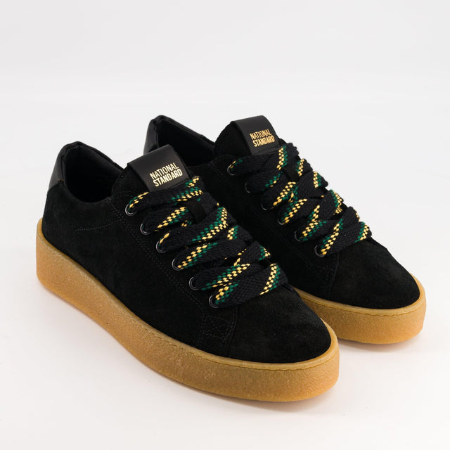 National Standard Sneakers Basses En Cuir Veau Velours Noir Pour Femme