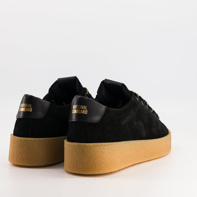 National Standard Sneakers Basses En Cuir Veau Velours Noir Pour Femme