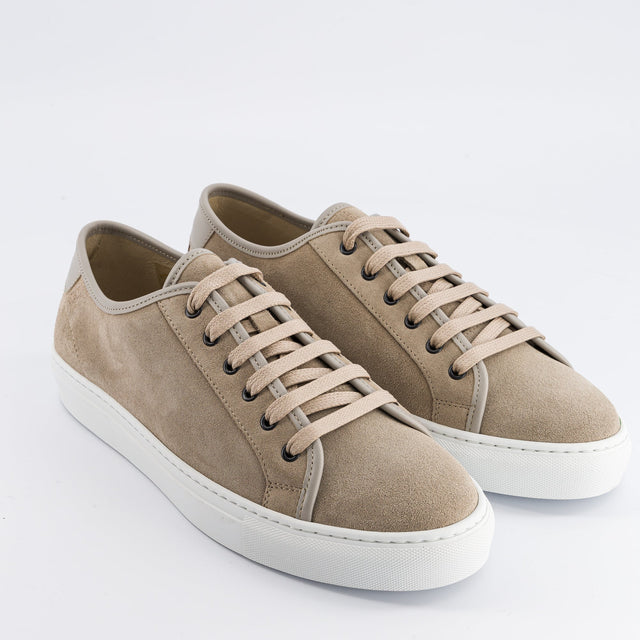 National Standard Sneakers Basses En Cuir Veau Velours Sable