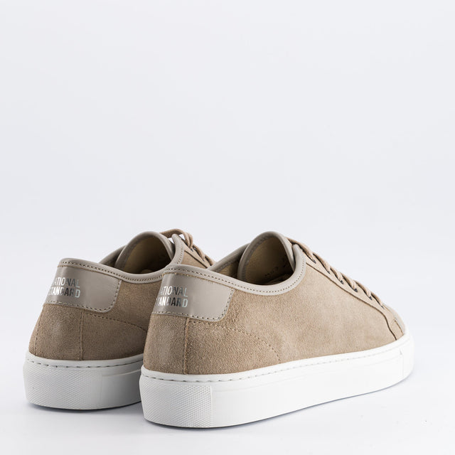 National Standard Sneakers Basses En Cuir Veau Velours Sable