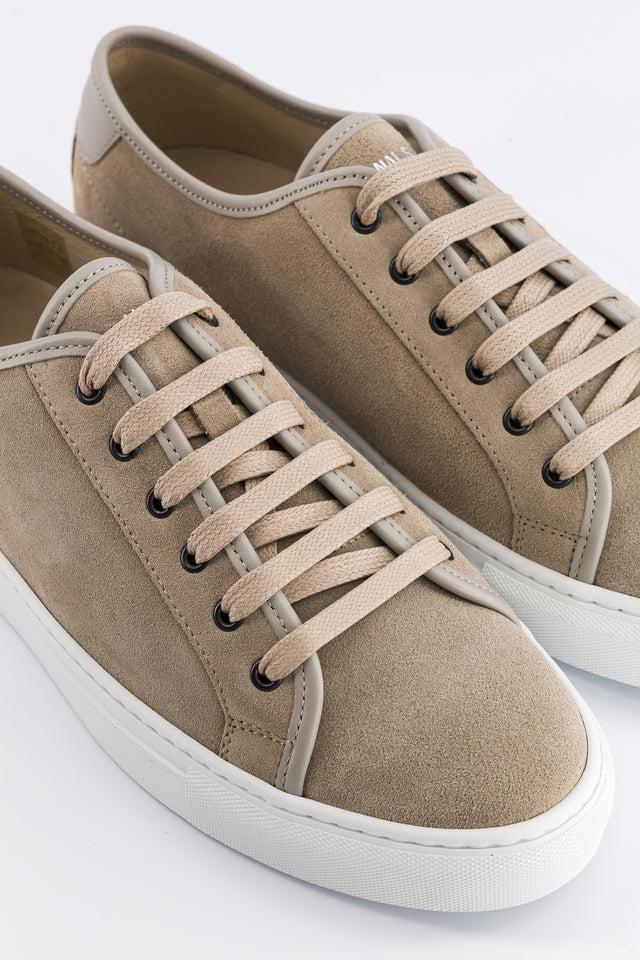 National Standard Sneakers Basses En Cuir Veau Velours Sable
