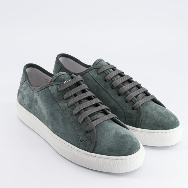 National Standard Sneakers Basses En Cuir Veau Velours Vert