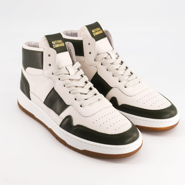 National Standard Sneakers Cuir Montantes Noir Et Blanc