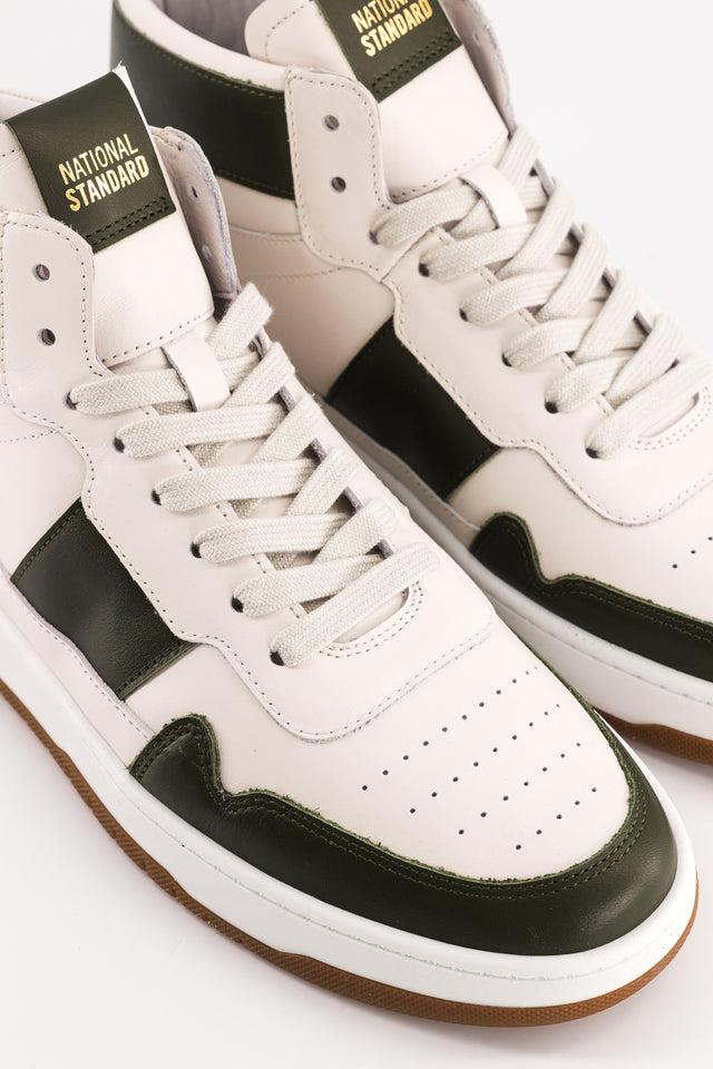 National Standard Sneakers Cuir Montantes Noir Et Blanc