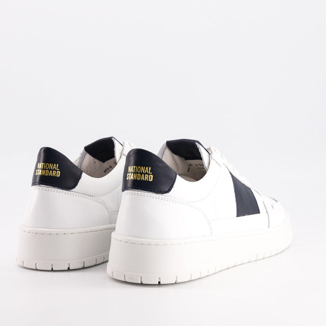 National Standard Sneakers Cuir Nappa Blanc Et Noir Pour Homme