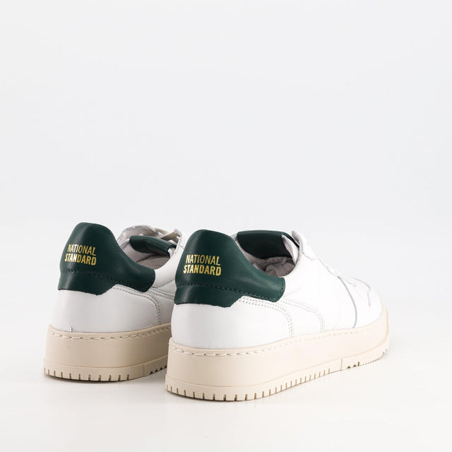 National Standard Sneakers Cuir Nappa Blanc Et Vert Pour Femme