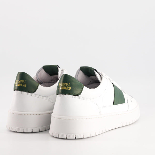 National Standard Sneakers Cuir Nappa Blanc Et Vert Pour Homme