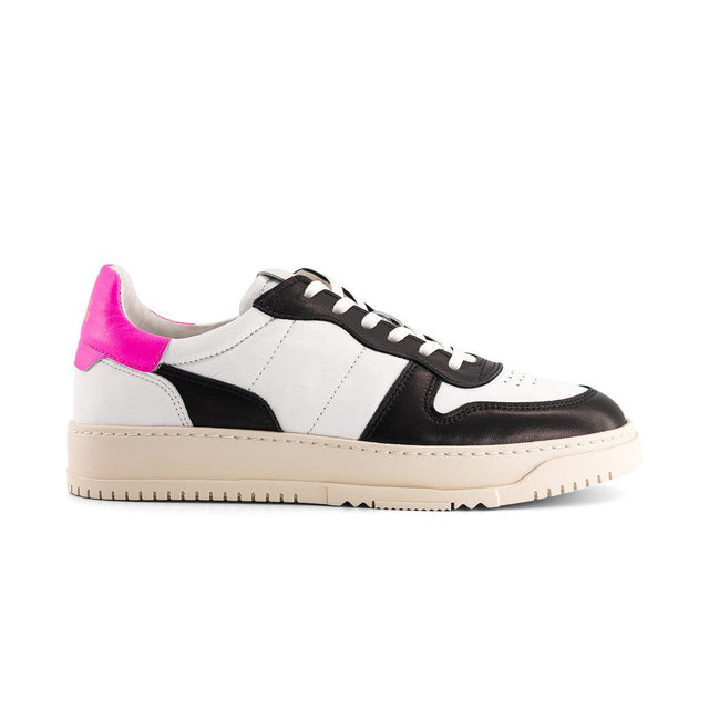 national standard Sneakers en cuir blanc noir et rose pour femme national standard Sneakers en cuir blanc noir et rose pour femme