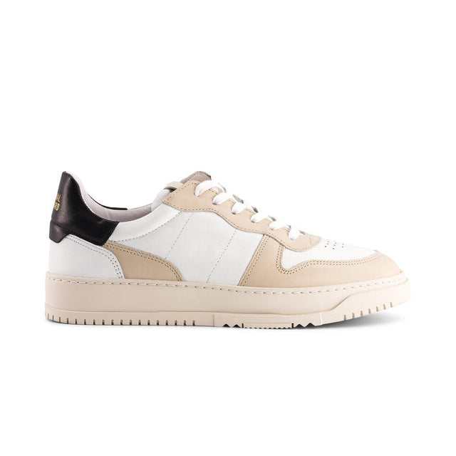 national standard Sneakers en cuir nappa blanc beige et noir national standard Sneakers en cuir nappa blanc beige et noir