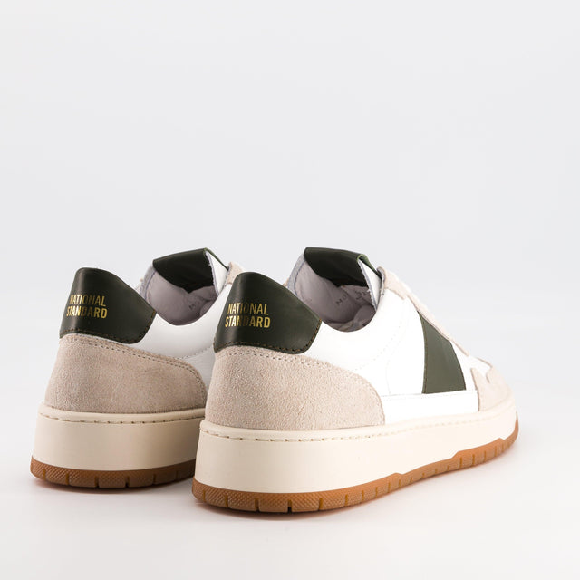 National Standard Sneakers En Cuir Nappa Et Cuir Veau Velour Beige
