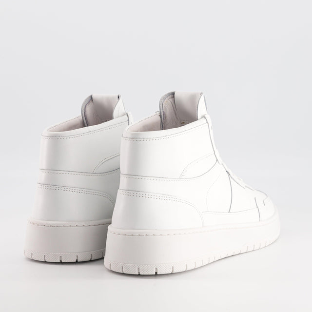 National Standard Sneakers Montantes En Cuir Nappa Blanc