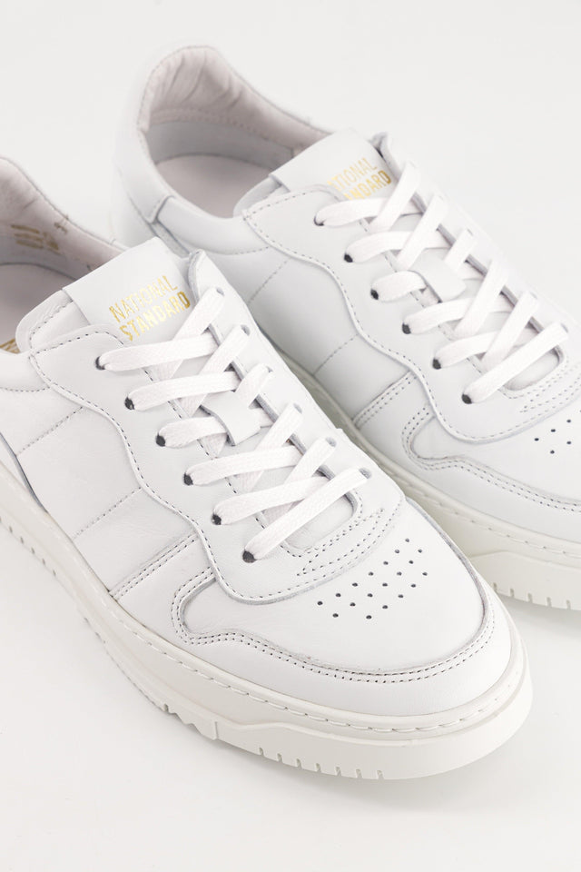 National Standard Sneakers Running En Cuir Nappa Blanc Pour Femme