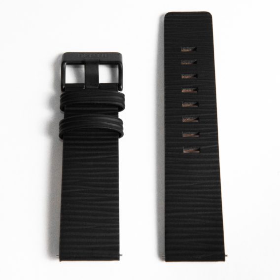 Nepto Cuir Zébré Noir 22mm – Démontage Rapide