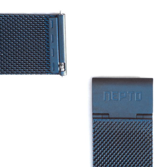 Nepto Mesh Metal Bleu 22mm – Démontage Rapide