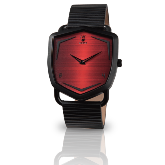 nepto Montre Black Eleganza – Cuir Zébré Noir