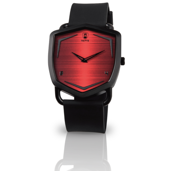 nepto Montre Black Eleganza – Silicone Noir